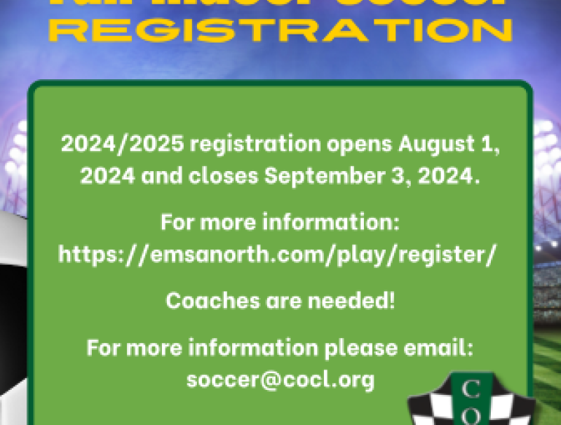 COCL Indoor Soccer Registration